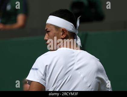 16 juillet 2023 ; All England Lawn tennis and Croquet Club, Londres, Angleterre : tournoi de tennis de Wimbledon ; Tokito&#xa0;Oda (JPN) , finale de simple fauteuil roulant masculin Banque D'Images