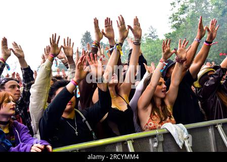 Napa, Californie, États-Unis. 28 mai 2023. La foule au CLAN WU-TANG joue au BottleRock 2023 Music Festival. Crédit : Ken Howard/Alamy Banque D'Images