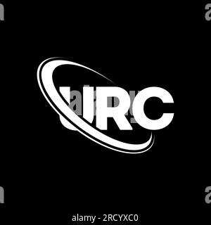 Logo URC. Lettre URC. Logo de lettre URC. Initiales URC logo lié avec cercle et logo monogramme majuscule. Typographie URC pour la technologie, les entreprises Illustration de Vecteur