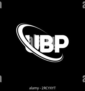 Logo UBP. Lettre UBP. Logo lettre UBP. Initiales UBP logo lié avec cercle et logo monogramme majuscule. Typographie UBP pour la technologie, les entreprises Illustration de Vecteur