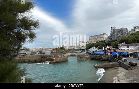 Biarritz port de pêche Banque D'Images