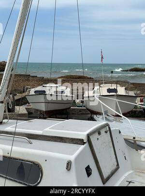 Biarritz port de pêche Banque D'Images