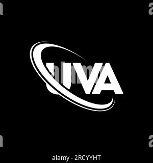 Logo UVA. Lettre UVA. Logo UVA. Initiales UVA logo lié avec cercle et logo monogramme majuscule. Typographie UVA pour la technologie, les entreprises Illustration de Vecteur