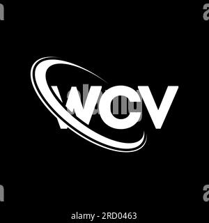 Logo WCV. Lettre WCV. Logo de lettre WCV. Initiales WCV logo lié avec cercle et logo monogramme majuscule. Typographie WCV pour la technologie, les entreprises Illustration de Vecteur