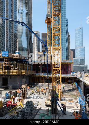 St. ReRegis Hotel aka Vista Tower en construction Banque D'Images