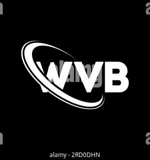 Logo WVB. Lettre WVB. Logo lettre WVB. Initiales WVB logo lié avec cercle et logo monogramme majuscule. Typographie WVB pour la technologie, les entreprises Illustration de Vecteur