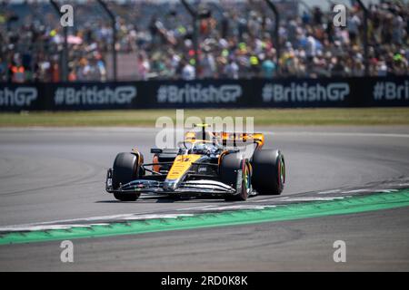 Silverstone, Royaume-Uni - 7 juillet 2023 - FORMULA 1 ARAMCO BRITISH GRAND PRIX 2023 - Lando Norris (UK) - McLaren Mercedes Team Banque D'Images