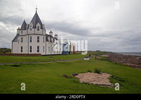 John O' Groats, Caithness, Écosse, 2 juillet 2023, bâtiments autour de John O' Groats Banque D'Images