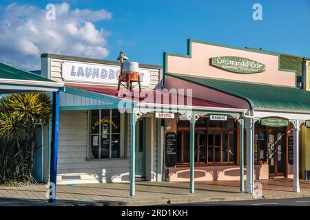 Géographie / voyage, Nouvelle-Zélande, Waikato, Coromandel, maisons historiques à Coromandel, Waikato, INFORMATIONS-AUTORISATION-DROITS-SUPPLÉMENTAIRES-NON-DISPONIBLES Banque D'Images