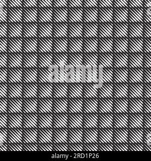 Texture de courtepointe de ligne demi-teinte taillée sur bois sans couture Illustration de Vecteur