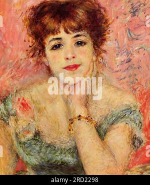 Pierre-Auguste Renoir – Jeanne Samary (aussi connue sous le nom de la Reverie) 1877 Banque D'Images