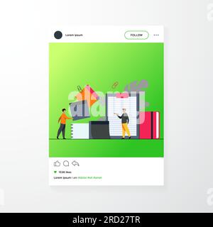 Employés de bureau prenant des notes Illustration de Vecteur