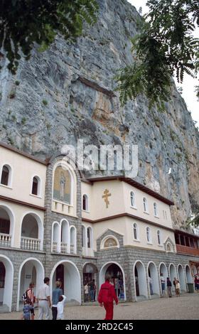 Monastère d'Ostrog, Bosnie-Herzégovine à l'été 2005. Banque D'Images