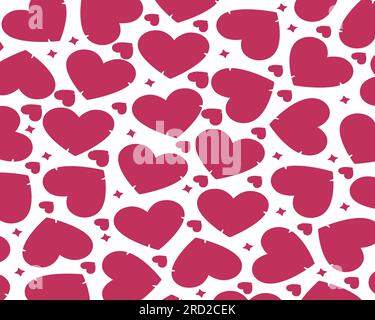Fond Red Heart Lover. isolé sur fond blanc. illustration vectorielle Illustration de Vecteur
