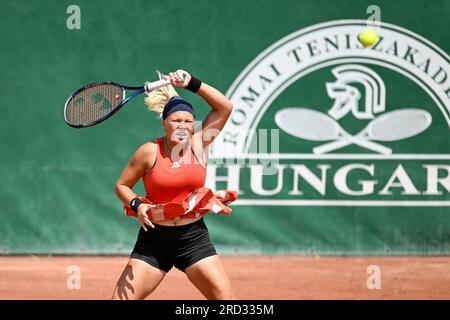 Budapest, Hongrie. 18 juillet 2023. Diana Maksimovna Snaider (RUS) lors de la deuxième journée du Grand Prix de tennis de Hongrie WTA250 le 18 juillet 2023 au Romai Teniszakademia, Budapest, Hongrie crédit : Independent photo Agency/Alamy Live News Banque D'Images