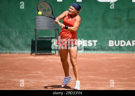 Budapest, Hongrie. 18 juillet 2023. Diana Maksimovna Snaider (RUS) lors de la deuxième journée du Grand Prix de tennis de Hongrie WTA250 le 18 juillet 2023 au Romai Teniszakademia, Budapest, Hongrie crédit : Independent photo Agency/Alamy Live News Banque D'Images