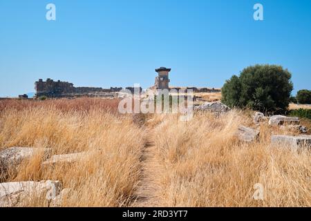 Antalya, Turquie - 15 juillet 2023 : ruines de l'ancienne ville de Xanthos Banque D'Images