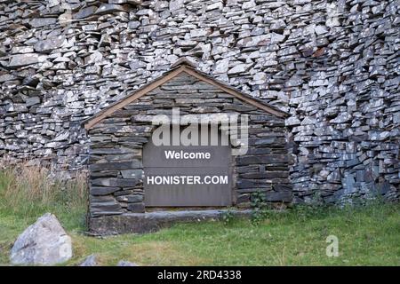 Honnister Pass, Lake District, Cumbria, Royaume-Uni Banque D'Images