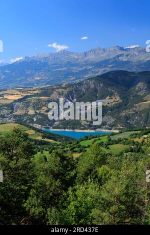 Lac de serre Poncon gorge du Verdon Provence-Alpes-Côte d'Azur Alpes-de-haute-Provence France Banque D'Images