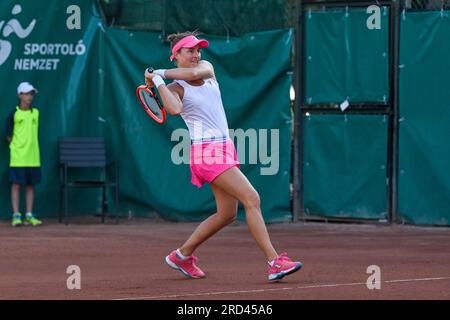 Budapest, Hongrie. 18 juillet 2023. Nadia Podoroska (ARG) lors de la deuxième journée du Grand Prix de tennis de Hongrie WTA250 le 18 juillet 2023 au Romai Teniszakademia, Budapest, Hongrie crédit : Agence de photo indépendante/Alamy Live News Banque D'Images