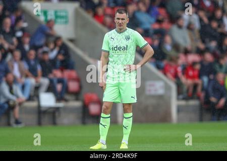 Cheltenham, Royaume-Uni. 18 juillet 2023. Jed Wallace #7 de West Bromwich Albion lors du match amical de pré-saison Cheltenham Town vs West Bromwich Albion au Stadium complètement Suzuki, Cheltenham, Royaume-Uni, le 18 juillet 2023 (photo de Gareth Evans/News Images) à Cheltenham, Royaume-Uni le 7/18/2023. (Photo Gareth Evans/News Images/Sipa USA) crédit : SIPA USA/Alamy Live News Banque D'Images