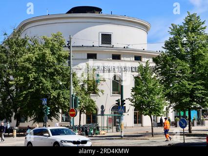 Svenska Teatern (le théâtre suédois) dans le centre d'Helsinki, Finlande Banque D'Images