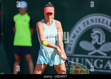 Budapest, Hongrie centrale, Hongrie. 18 juillet 2023. ANNA BONDAR de Hongrie en action pendant le GRAND PRIX DE HONGRIE - Budapest - Womens tennis, WTA250 (crédit image : © Mathias Schulz/ZUMA Press Wire) USAGE ÉDITORIAL UNIQUEMENT! Non destiné à UN USAGE commercial ! Crédit : ZUMA Press, Inc./Alamy Live News Banque D'Images