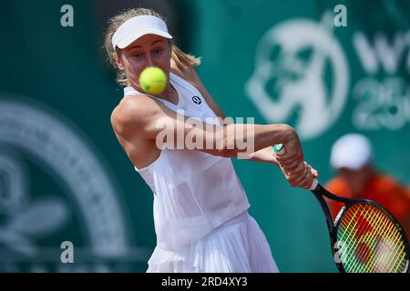 Budapest, Hongrie centrale, Hongrie. 18 juillet 2023. DARIA SAVILLE d'Australie en action pendant le Grand Prix hongrois Budapest Womens tennis, WTA250 (crédit image : © Mathias Schulz/ZUMA Press Wire) USAGE ÉDITORIAL SEULEMENT! Non destiné à UN USAGE commercial ! Banque D'Images
