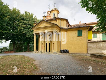 Église, Chiesa della Madonna delle Grazie, Cherasco, province de Cuneo, Langhe, Piémont, Italie Banque D'Images