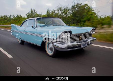 1959 Plymouth Fury voiture familiale américaine classique pleine grandeur Banque D'Images