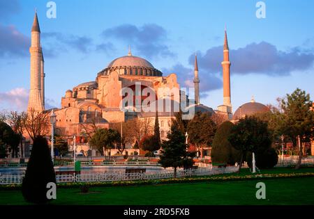 Sainte-Sophie, Ahmed, parc Sultan Ahmet, Istanbul, Turquie Banque D'Images