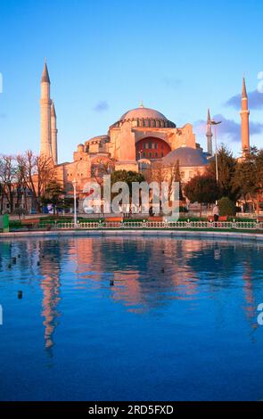 Sainte-Sophie, Ahmed, parc Sultan Ahmet, Istanbul, Turquie Banque D'Images