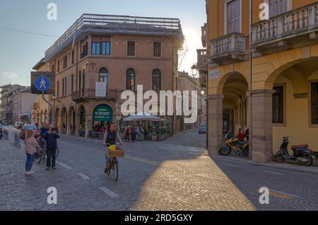 Via Beato Luca Belludi à Padoue en Italie Banque D'Images