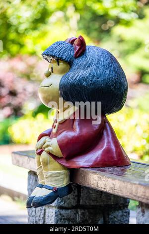 Sculpture Mafalda à Oviedo, Espagne Banque D'Images