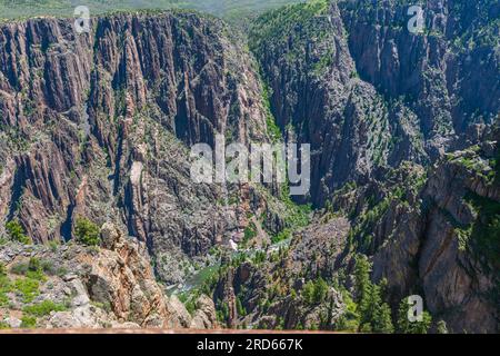 Black Canyon de la nature sauvage de Gunnison dans le Colorado Banque D'Images