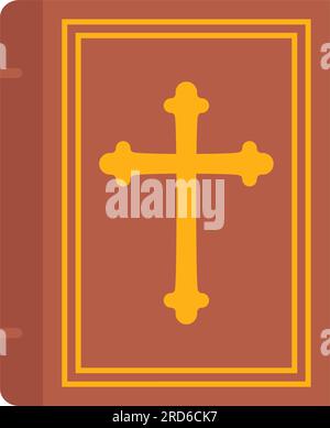 Image de l'icône du livre de la Bible. Illustration de Vecteur