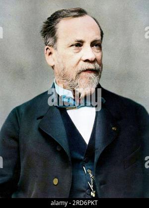 Portrait de Louis Pasteur (1822-1895), chimiste et microbiologiste français. Banque D'Images