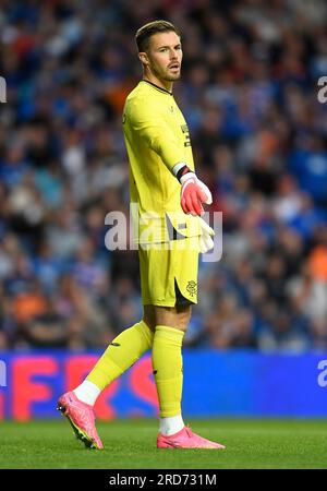 Glasgow, Écosse, 18 juillet 2023. Jack Butland des Rangers lors du match amical de pré-saison à Ibrox Stadium, Glasgow. Le crédit photo devrait se lire : Neil Hanna / Sportimage Banque D'Images