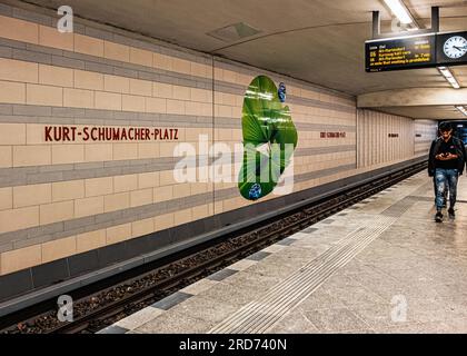 U Kurt Schumacher Platz, métro U-bahn Station, Reinickendorf, Berlin, Allemagne Banque D'Images