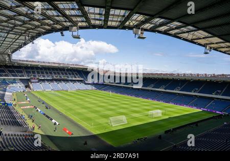 Edimbourg, Royaume-Uni. 19 juillet 2023. La scène est prête pour le match amical de pré-saison au Murrayfield Stadium, Édimbourg. Le crédit photo devrait se lire : Neil Hanna/Sportimage crédit : Sportimage Ltd/Alamy Live News Banque D'Images