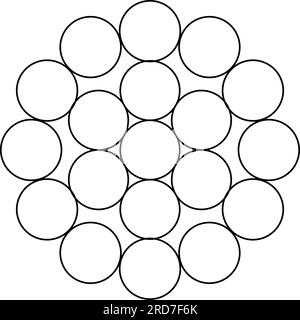 oeuf de vie. Eléments de conception vectoriels de géométrie effrayée. ligne fine géométrique. isolé sur fond blanc. le monde de la géométrie. Illustration de Vecteur