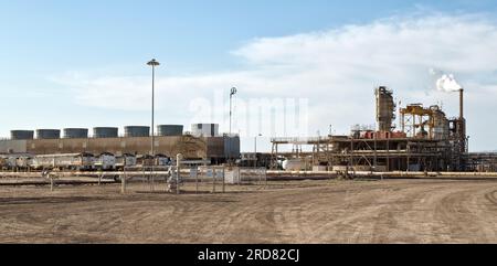 BHE Renewables, installation de Cal Energy Vulcan & Hoch, centrale géothermique, Salton Sea, Californie. Banque D'Images