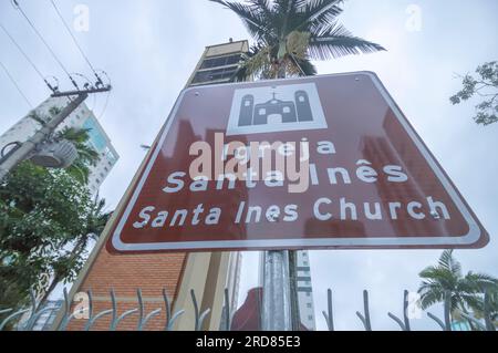 Balneário camboriú-SC,brasil-17 juillet 2023,église paroissiale de balneario camboriu,église santa Inês. Banque D'Images