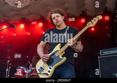 Die deutsche Rockband Die Nerven live beim Orange Blossom Special Festival, Beverungen, Deutschland | German Rock Band Die Nerven live at the Oran Banque D'Images