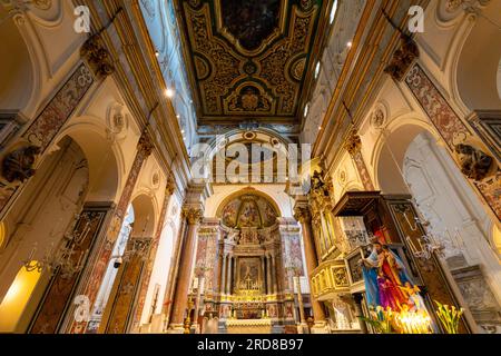 Cathédrale d'Amalfi, Amalfi, Costiera Amalfitana, site du patrimoine mondial de l'UNESCO, Campanie, Italie, Europe Banque D'Images