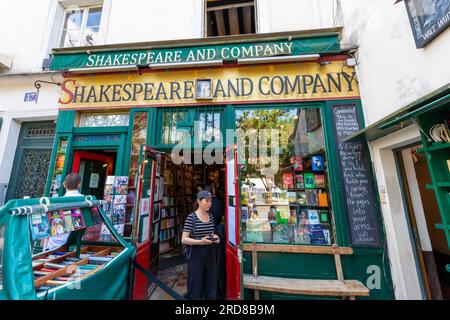 Shakespeare and Company Bookshop, Paris, France, Europe Banque D'Images