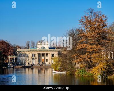 Palais sur l'île, Parc Lazienki (Parc des bains royaux), Varsovie, Voïvodie de Masovie, Pologne, Europe Banque D'Images