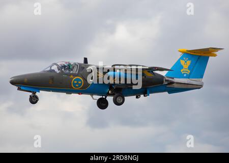 Armée de l'air suédoise SAAB SK.60 au Royal International Air Tattoo 2023. Banque D'Images