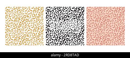 Panthère noire, motif peau de léopard sans couture Illustration de Vecteur