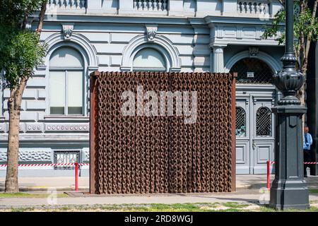 BUDAPEST, HONGRIE - 7 JUILLET 2023 : terreur Haza Muzeum à Budapest, Hongrie le 7 juillet 2023 Banque D'Images